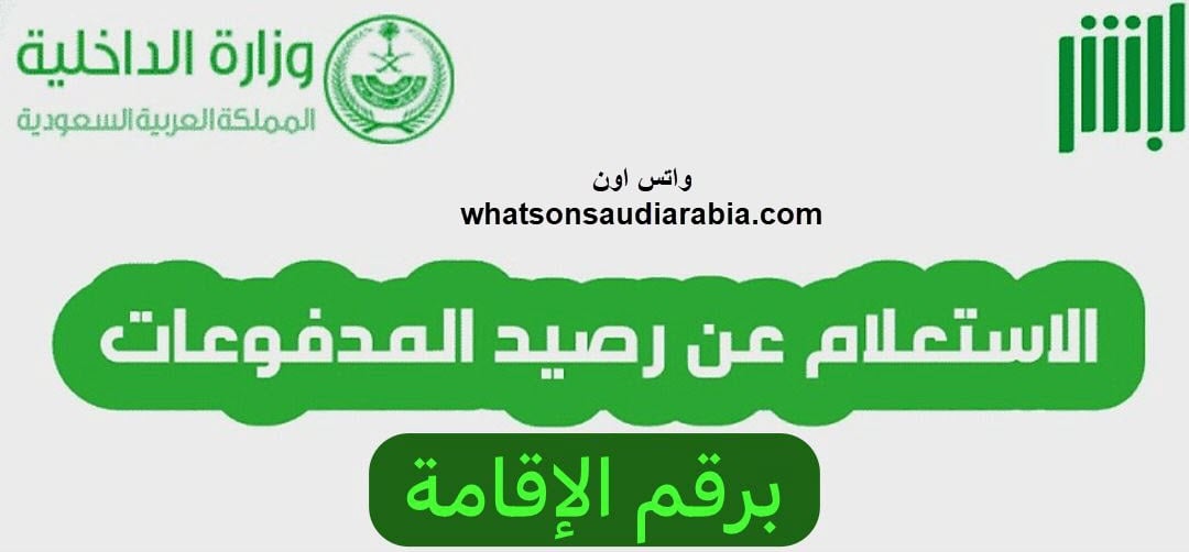 الاستعلام عن رصيد المدفوعات مكتب العمل