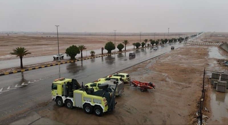 أمطار غزيرة في السعودية