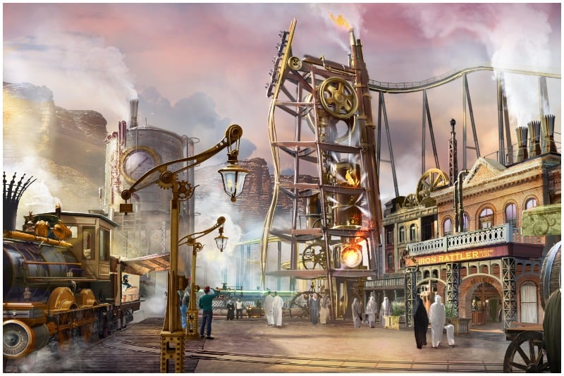 Six Flags Qiddiya Steam Town