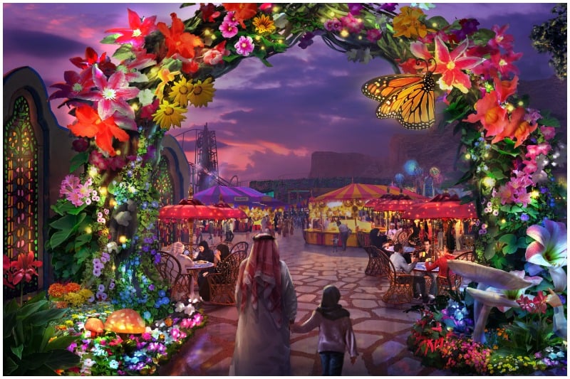 Six Flags Qiddiya Twilight Gardens