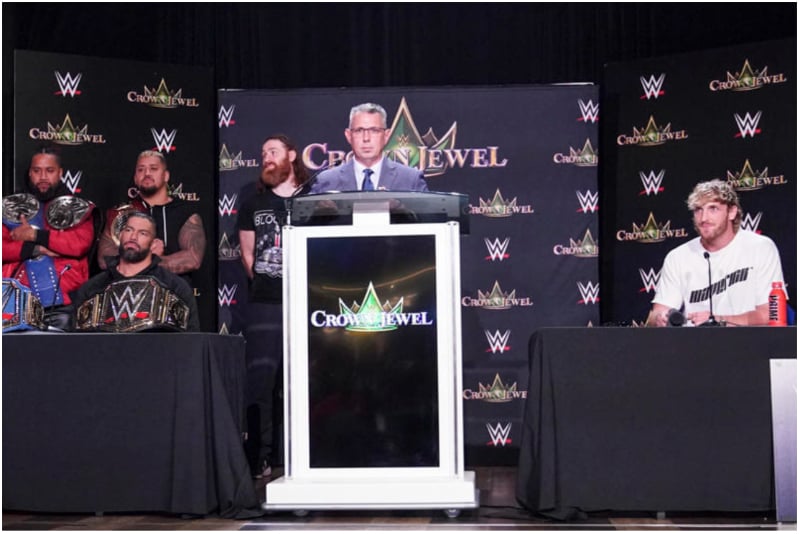 WWE Crown Jewel press conference