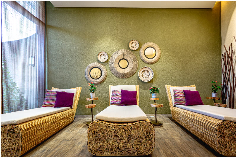 Amani Spa NOFA relaxation lounge