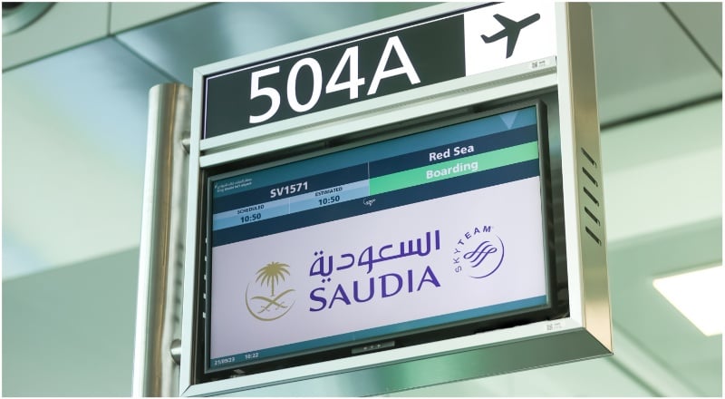 Saudia Red Sea first flight