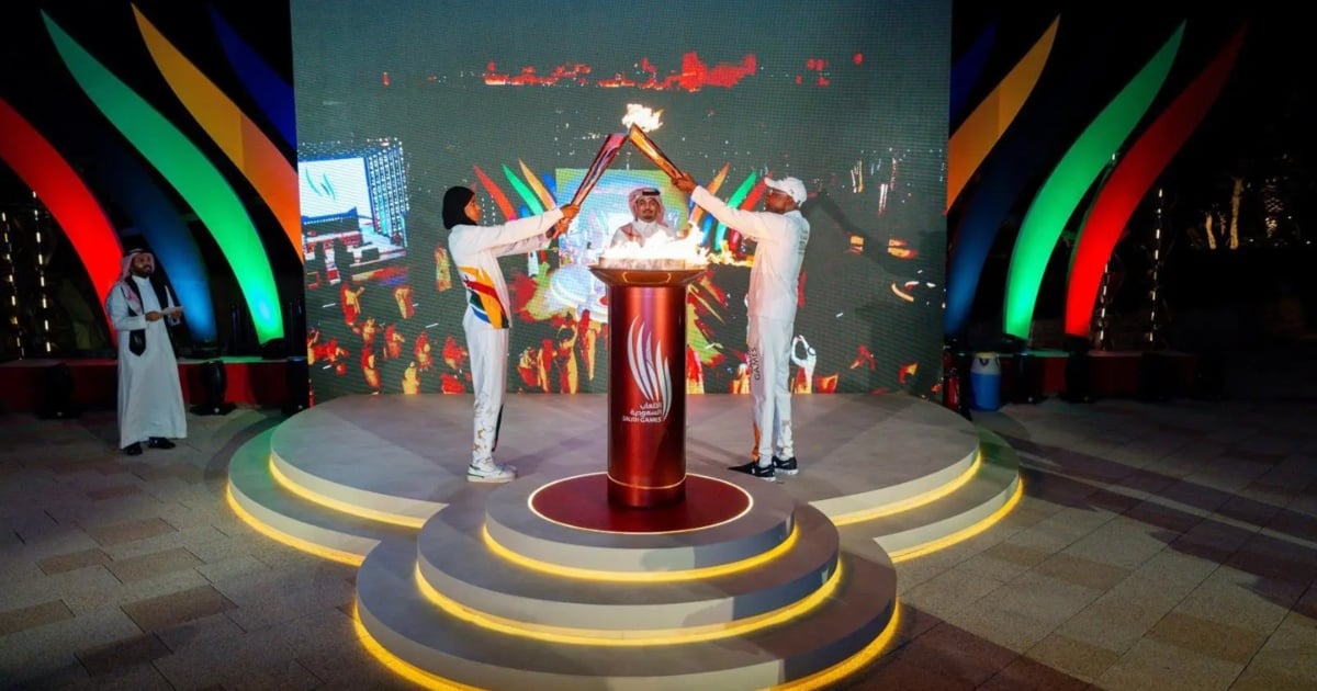 The Saudi Games 2024 torch relay is happening right now