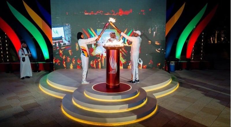 The Saudi Games 2024 torch relay is happening right now