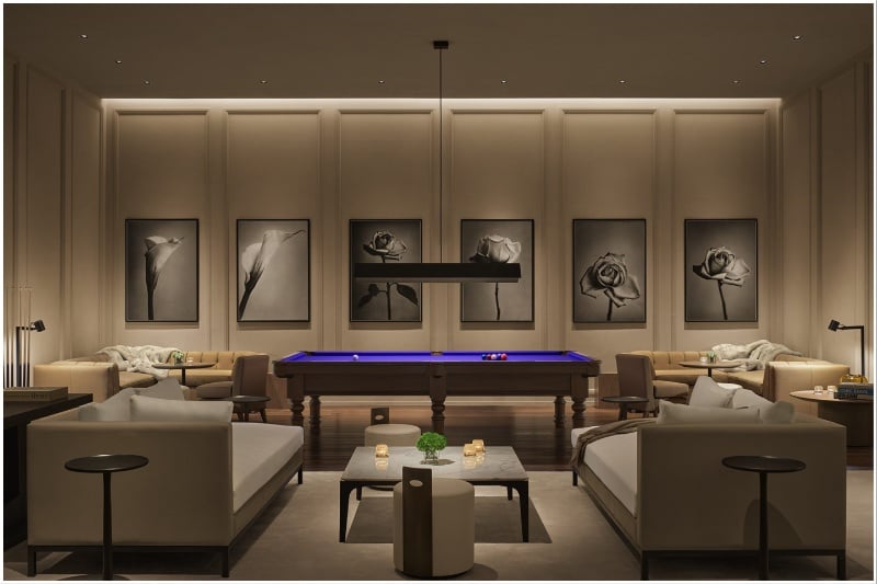 The Jeddah EDITION lobby bar billiard