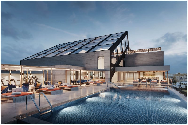 Millennium Al Masar Jeddah rooftop pool