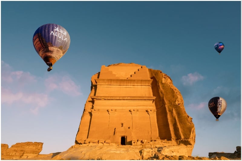 AlUla Skies Festival 2024 hot air balloons