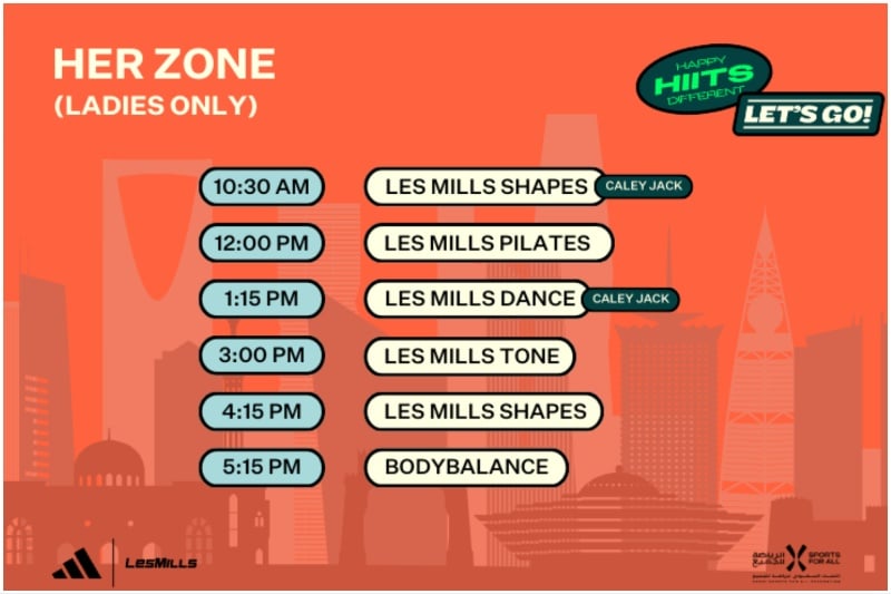 Her Zone Les Mills Live Riyadh