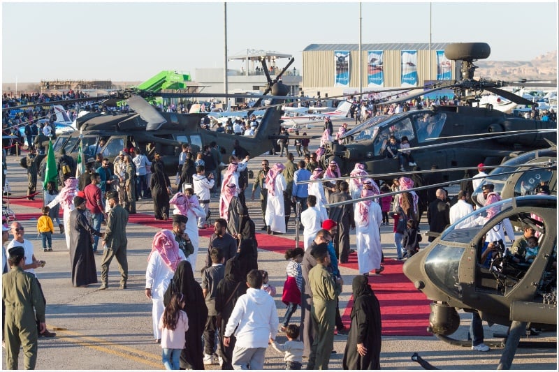 Saudi Airshow crowd Nov 2024