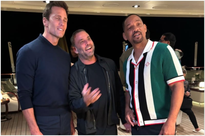 Tom Brady, David Grutman & Will Smith حفلة شاطئ سندالة