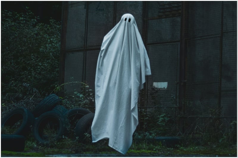 Unsplash ghost costume