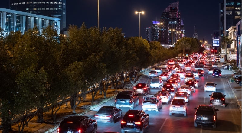 new road works in Riyadh