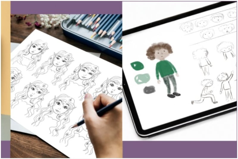 Digital art skills children's book