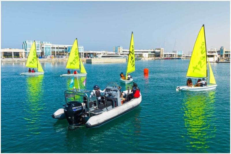 Dinghy sailing at JYC