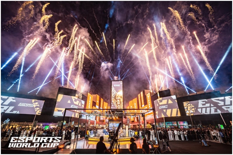 Esports World Cup fireworks