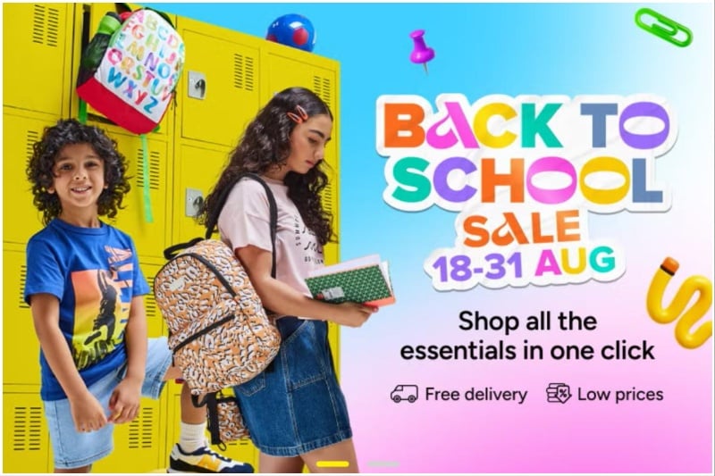 noon back to school sale