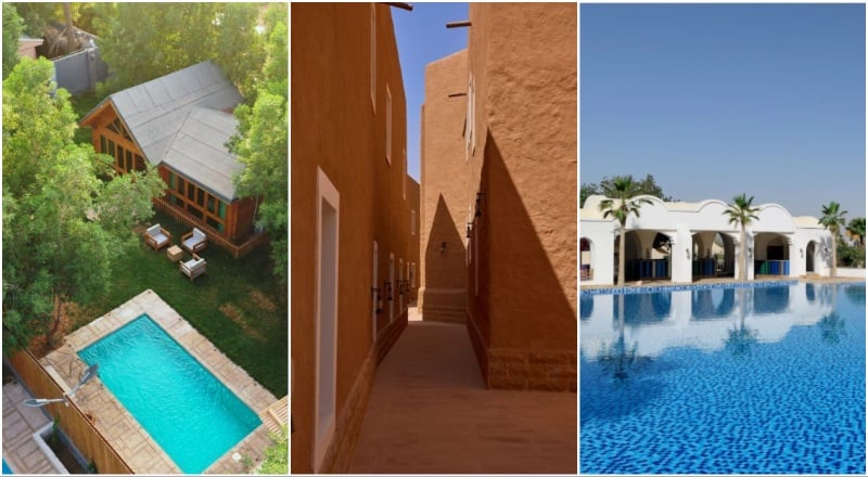 staycations a one-hour drive outside of Riyadh