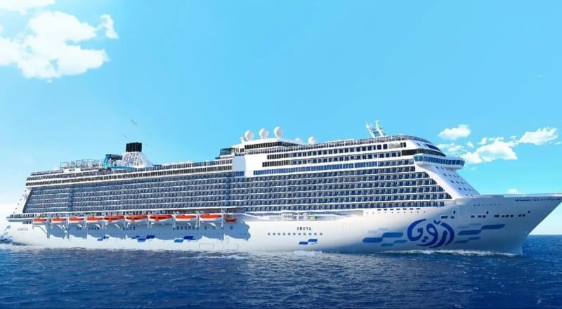 the AROYA Cruises Red Sea line