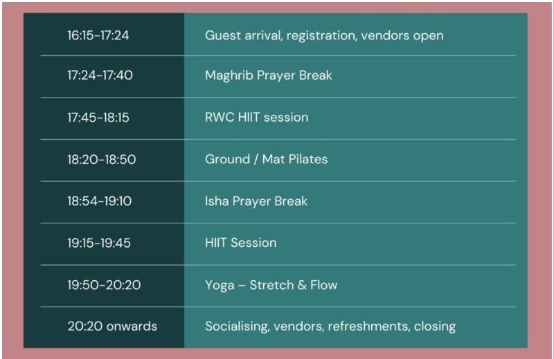 RWC Pink Fitness Fiesta