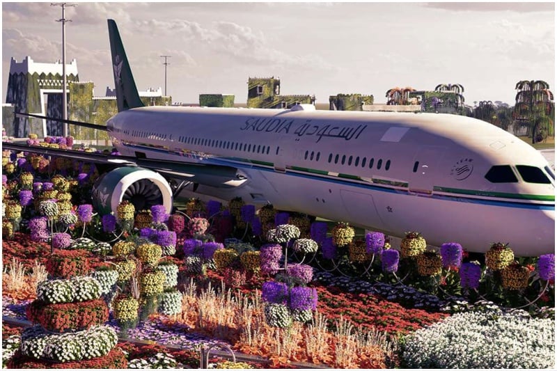 Riyadh Season BLVD Flowers