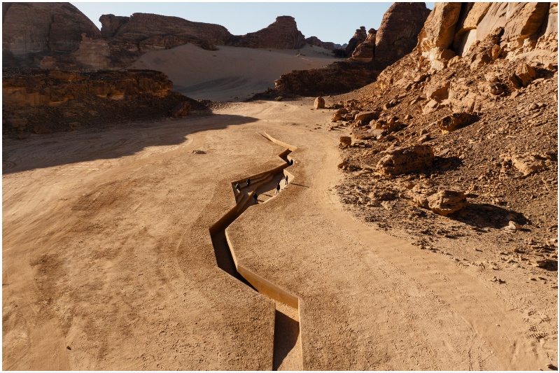 Invisible Possibilities_ When the Earth Began to Look at Itself_ Nojoud Alsudairi + Sara Alissa, Desert X AlUla 2024. Courtesy The Royal Commission of AlUla and Lance Gerber