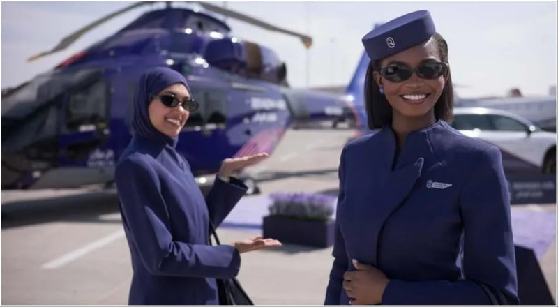 Riyadh Air helicopter service