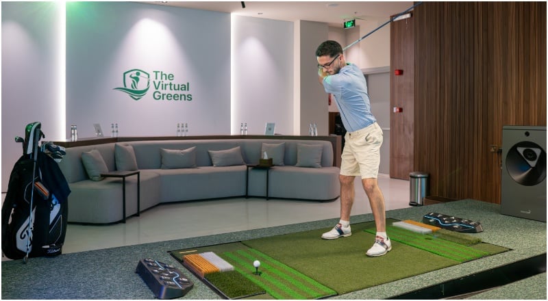 The Virtual Greens indoor golf
