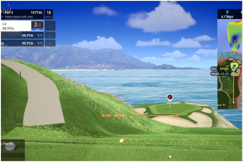 indoor golf simulator