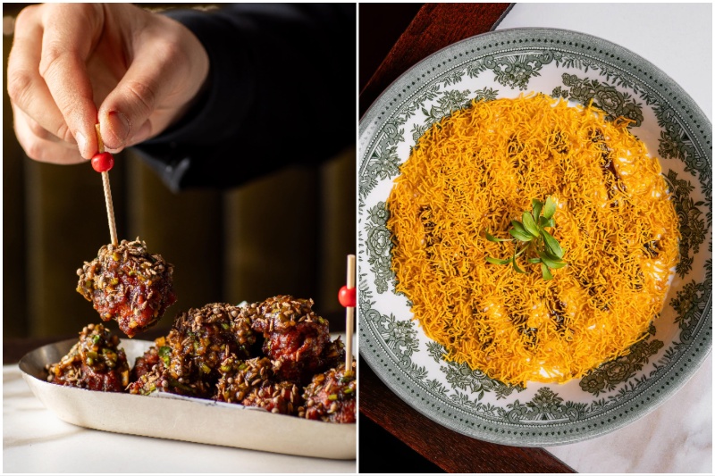 Gymkhana Patiala fried chicken and Aloo chat