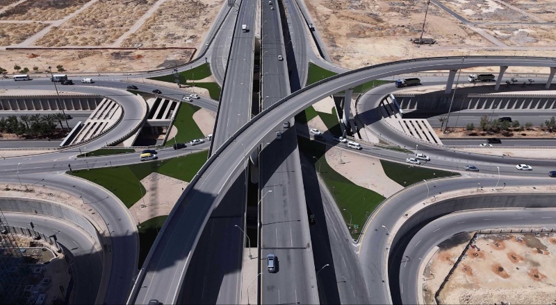 mega roadwork upgrade in Riyadh