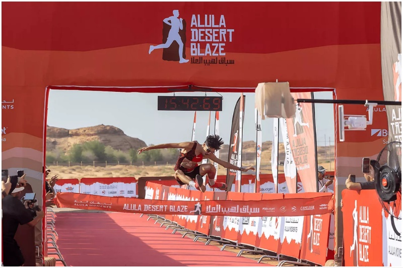 AlUla Desert Blaze finish line