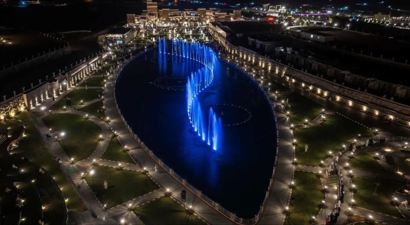 largest dancing fountain in Saudi Arabia